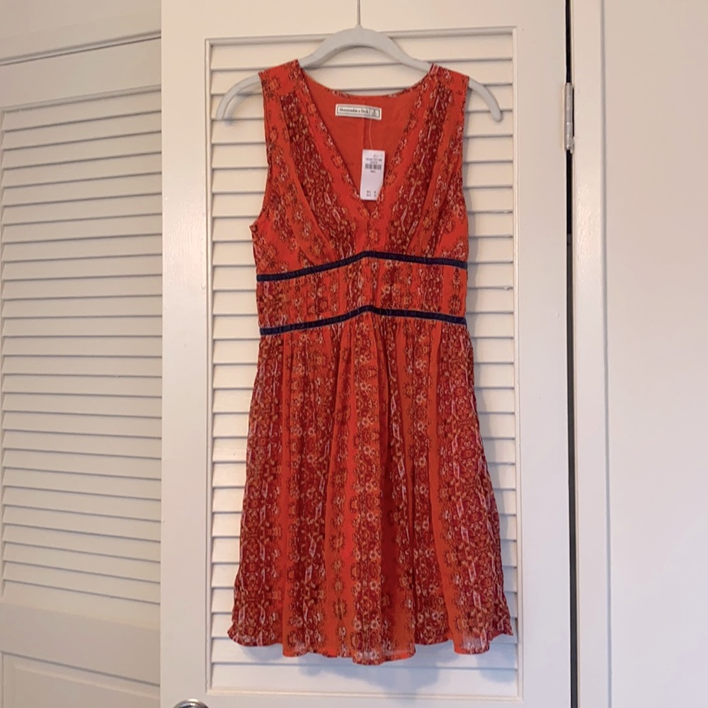 Abercrombie Dress with Velvet trim